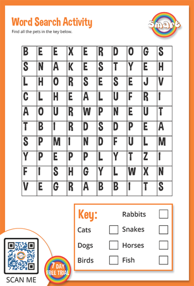 Unlocking Learning Adventures: The Power of Wordsearch for Kids on RainbowSmart.co.uk